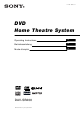 Sony DAV-SB200 Operating Instructions Manual