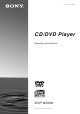 Sony DVP-NS300 Operating Instructions Manual