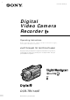 Sony DCR-TRV140E Operating Instructions Manual