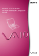 Sony VAIO PCG-F150 Software Manual