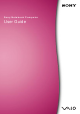 Sony VAIO PCG-F250 User Manual