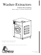 Alliance Laundry Systems UX165PVQU7 Operating & Maintenance Manual