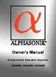 Alphasonik COMPONENT SPEAKER SYSTEM PCZ50E Owner's Manual