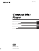 Sony CDP-CE105 Operating Instructions Manual