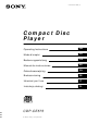 Sony CDP-CE575 Operating Instructions Manual