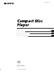 Sony CDP-CX55 Instruction & Operation Manual