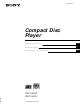 Sony CDP-XE330 Operating Instructions Manual