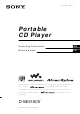 Sony Walkman D-NE518CK Operating Instructions Manual