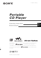 Sony Walkman D-NE711 Operating Instructions Manual