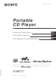 Sony Walkman D-NE711 Operating Instructions Manual