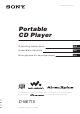 Sony D-NE715 Operating Instructions Manual
