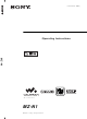 Sony MZ-N1 Operating Instructions Manual