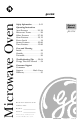 GE JES1358WL - 1.3 cu. Ft. Countertop Microwave Oven Owner's Manual