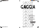 Gaggia Syncrony Operating Instructions Manual