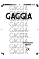 Gaggia SYNCRONY DIGITAL Operating Instructions Manual