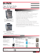 Bunn Tiger Cool Froth Series Specification Sheet