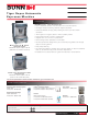 Bunn Tiger XL M-2 EXT Specification Sheet