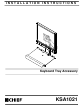CHIEF Keyboard Tray Accessory KSA1021 Installation Instructions Manual