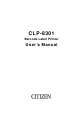 Citizen CLP 8301  CLP-8301 CLP-8301 User Manual