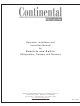 Continental Refrigerator 102004 Operator's Installation And Instruction Manual
