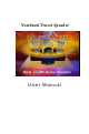 Creative Notebook Travel Speaker User Manual
