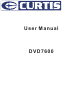 Curtis DVD7600 User Manual