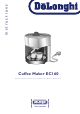 DeLonghi EC160 Instructions Manual