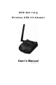 Efficient Networks EEE 802.11b/g Wireless USB 2.0 Adapter User Manual