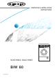 BENDIX BIW 80 Operating & Installation Instructions Manual