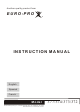 Euro-Pro 372 Instruction Manual