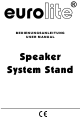 EuroLite Speaker System Stand User Manual