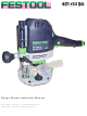 Festool Plunge Router I Instruction Manual