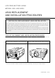 Sanyo LNS-W03 Lens Replacement Manual