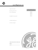 GE AGW12 Owner's Manual And Installation Instructions