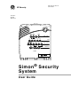 GE Simon Security System User Manual