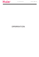Haier Compact Air Conditioner Operation Manual