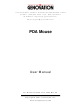 Genovation PDA Mouse User Manual