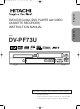 Hitachi DV-PF73U Instruction Manual