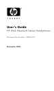 HP HP Bluetooth Stereo Headphones User Manual