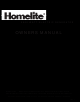 Homelite ELECTRIC GENERATOR Owner's Manual