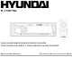 Hyundai DVD/CD/MP3 Receiver with Bluetooth H-CMD7086 Instruction Manual