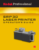 Kodak SRP 30 LASER PRINTER - USER'S GUIDE Operator's Manual