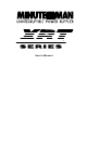 Minuteman XRT Series User Manual