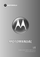 Motorola L6 GSM 1800 MHz User Manual
