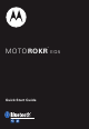 Motorola MOTO EQ5 - EQ5 Wireless Travel Stereo Speaker Quick Start Manual