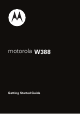 Motorola W388 Getting Started Manual