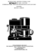 Mr. Coffee Details ECM11 Operating Instructions Manual