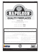 Napoleon GPFN Installation And Operation Instructions Manual