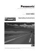 Panasonic CQ5100U - AUTO RADIO/CD DECK Operating Instructions Manual