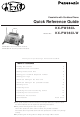 Panasonic KX-PW36CL Quick Reference Manual